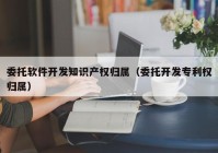 委托软件开发知识产权归属（委托开发专利权归属）