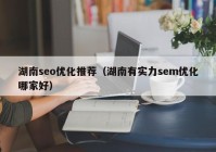 湖南seo优化推荐（湖南有实力sem优化哪家好）